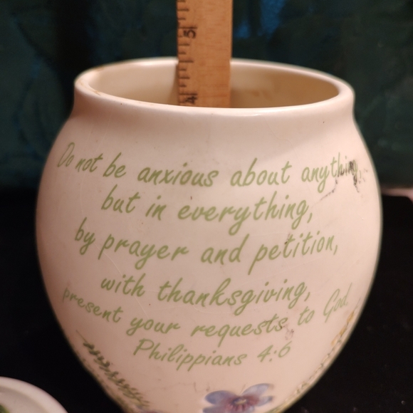 Unique prayer jar with lid  Christian Book Distributors Philippians 4:6 - Picture 9 of 11